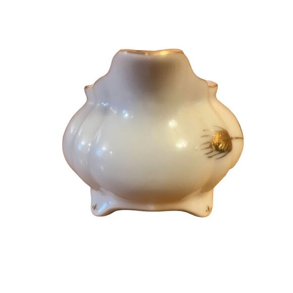 Lefton China Creamer Hand Painted 20120 Gold Wheat Pattern Gold Trim Nice - Picture 4 of 6